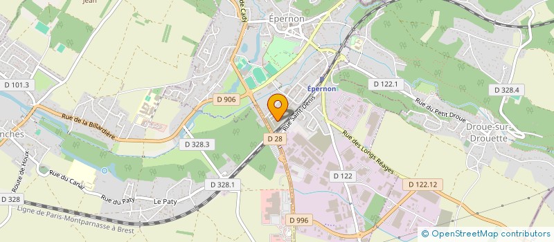 localisation de l'entreprise LES ARCHANGES à EPERNON
