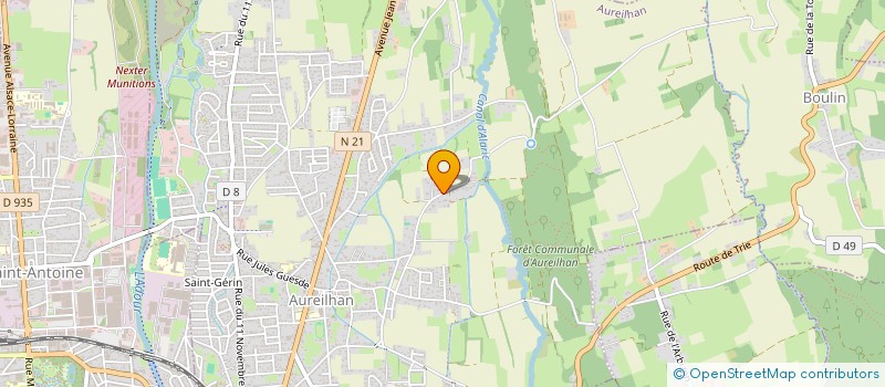 localisation de l'entreprise LES ARCHANGES  AUREILHAN