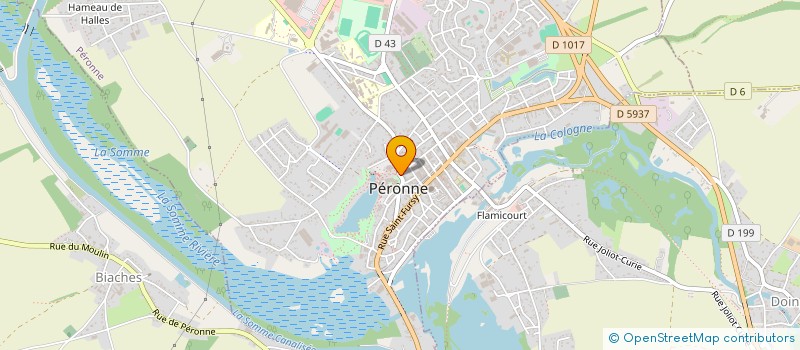 localisation de l'entreprise LES ARCHERS  PERONNE