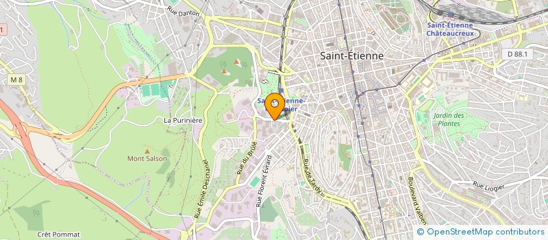 localisation de l'entreprise LES ARCHERS  SAINT-ETIENNE