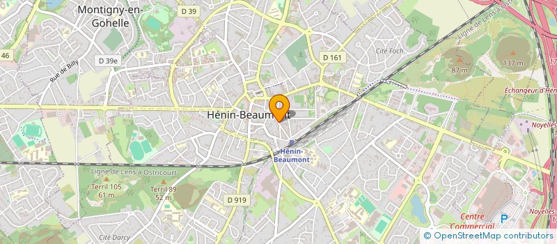 localisation de l'entreprise LES ARCHERS à HENIN-BEAUMONT