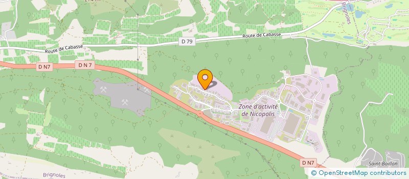 localisation de l'entreprise LES ARCHERS  BRIGNOLES