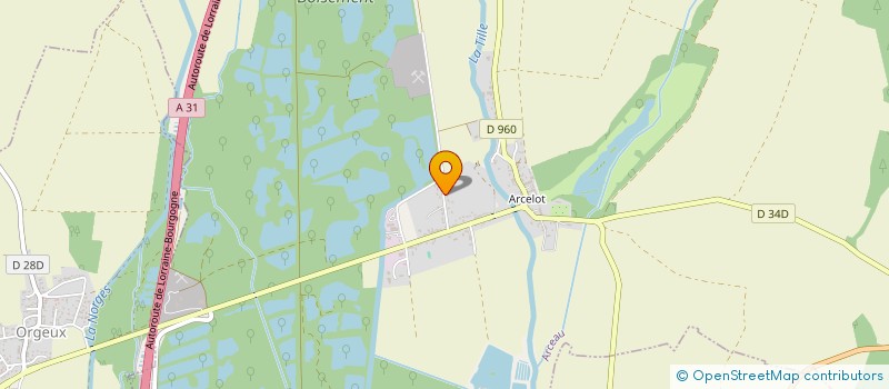 localisation de l'entreprise LES ARCHERS AUXONNAIS  ARCEAU