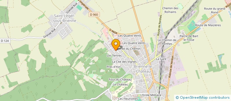 localisation de l'entreprise LES ARCHERS BRIENNOIS  BRIENNE-LE-CHATEAU