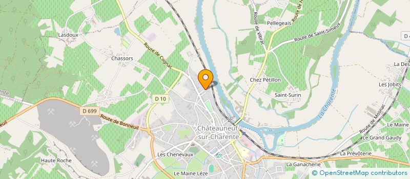 localisation de l'entreprise LES ARCHERS CASTELNOVIENS à CHATEAUNEUF-SUR-CHARENTE