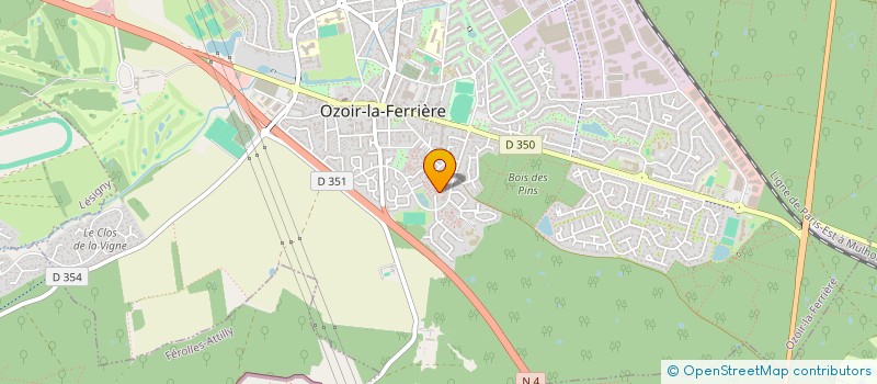 localisation de l'entreprise LES ARCHERS D'OZOIR à OZOIR-LA-FERRIERE