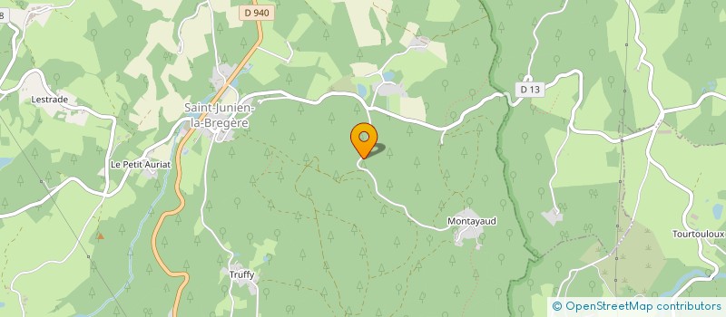 localisation de l'entreprise LES ARCHERS DE BOURGANEUF à SAINT-JUNIEN-LA-BREGERE