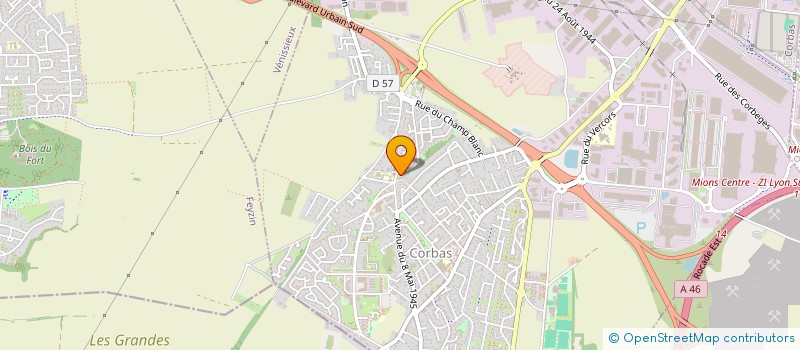 localisation de l'entreprise LES ARCHERS DE CORBAS à CORBAS