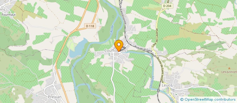 localisation de l'entreprise LES ARCHERS DE COUFFOULENS  COUFFOULENS