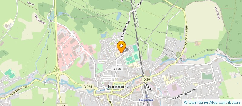 localisation de l'entreprise LES ARCHERS DE FOURMIES à FOURMIES