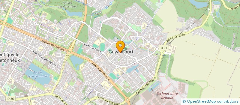 localisation de l'entreprise LES ARCHERS DE GUYANCOURT  GUYANCOURT