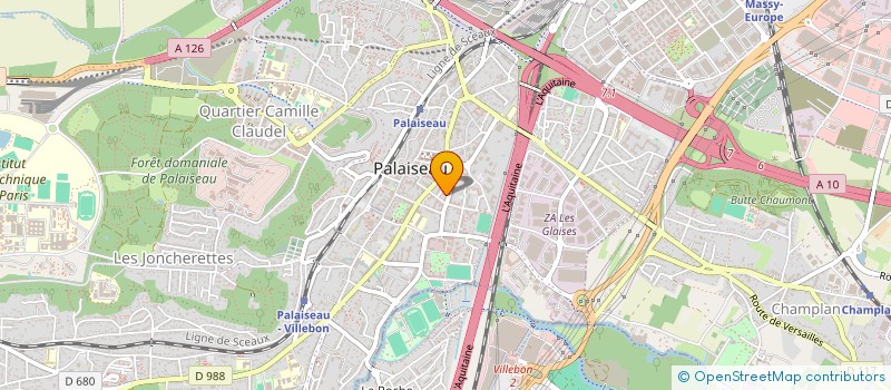 localisation de l'entreprise LES ARCHERS DE L'ABBAYE à PALAISEAU