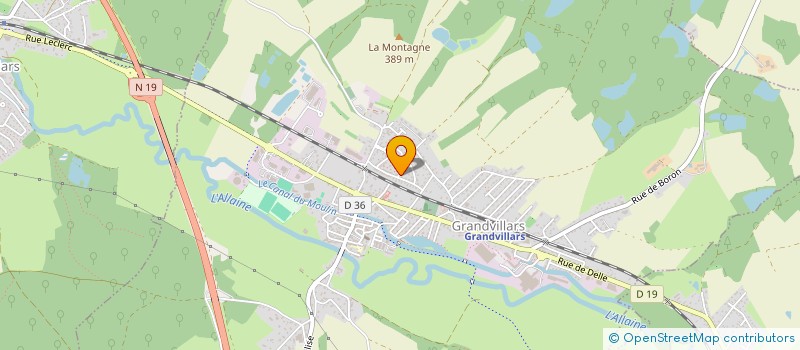 localisation de l'entreprise LES ARCHERS DE L'AVENIR à GRANDVILLARS