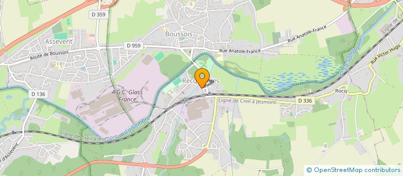 localisation de l'entreprise LES ARCHERS DE L ECREVISSE à RECQUIGNIES