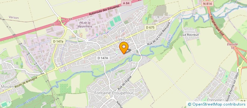 localisation de l'entreprise LES ARCHERS DE L'ODON  VERSON