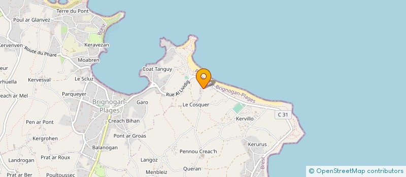 localisation de l'entreprise LES ARCHERS DE LA COTE DES LEGENDES  TREGARANTEC