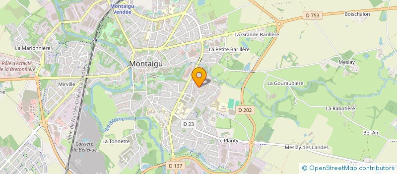 localisation de l'entreprise LES ARCHERS DE LA DIGUE à MONTAIGU-VENDEE