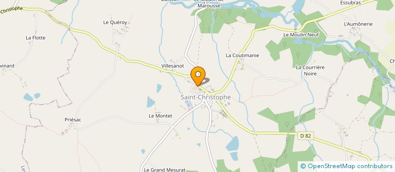 localisation de l'entreprise LES ARCHERS DE LA MANDRAGORE à SAINT-CHRISTOPHE