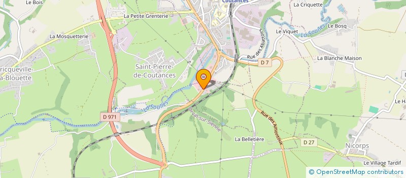 localisation de l'entreprise LES ARCHERS DE LA ROSE AUX BOUAIS  SAINT-PIERRE-DE-COUTANCES