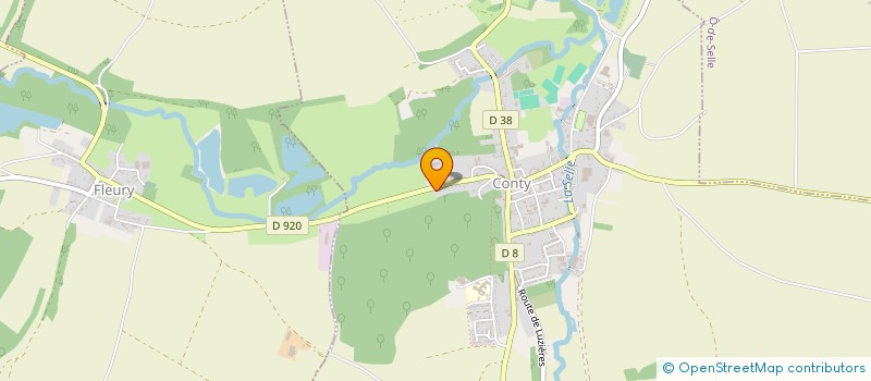 localisation de l'entreprise LES ARCHERS DE LA SELLE  CONTY