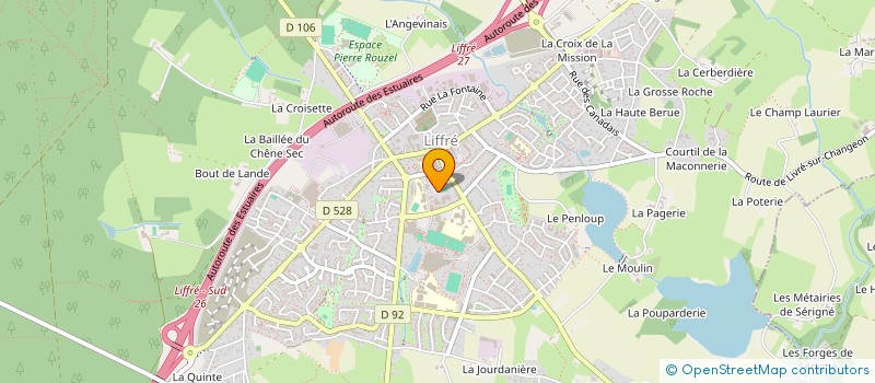 localisation de l'entreprise LES ARCHERS DE LIFFRE  LIFFRE