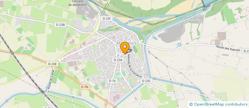 localisation de l'entreprise LES ARCHERS DE MALLEMORT  MALLEMORT