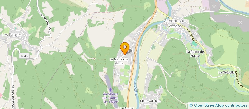 localisation de l'entreprise LES ARCHERS DE MONTIGNAC  CONDAT-SUR-VEZERE