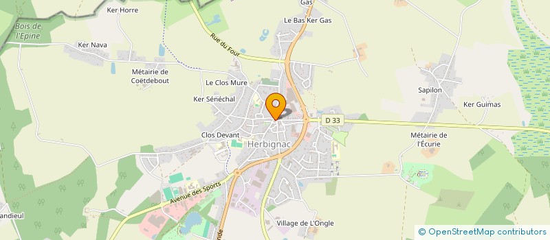 localisation de l'entreprise LES ARCHERS DE RANROUET à HERBIGNAC