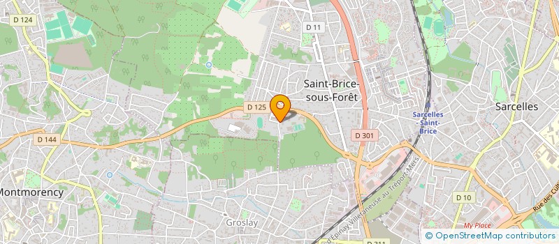 localisation de l'entreprise LES ARCHERS DE SAINT BRICE  SAINT-BRICE-SOUS-FORET