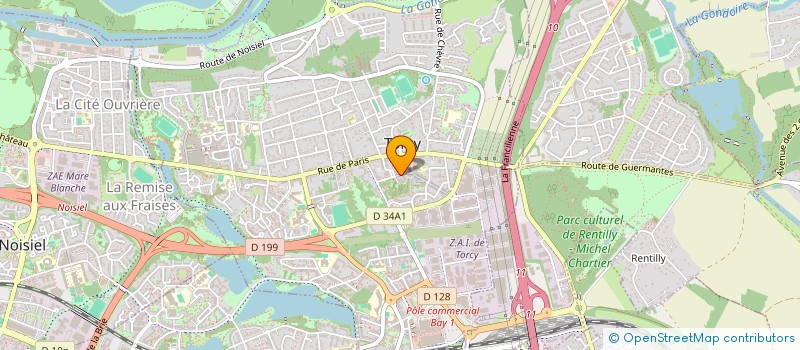 localisation de l'entreprise LES ARCHERS DE TORCY  DAMMARIE-LES-LYS