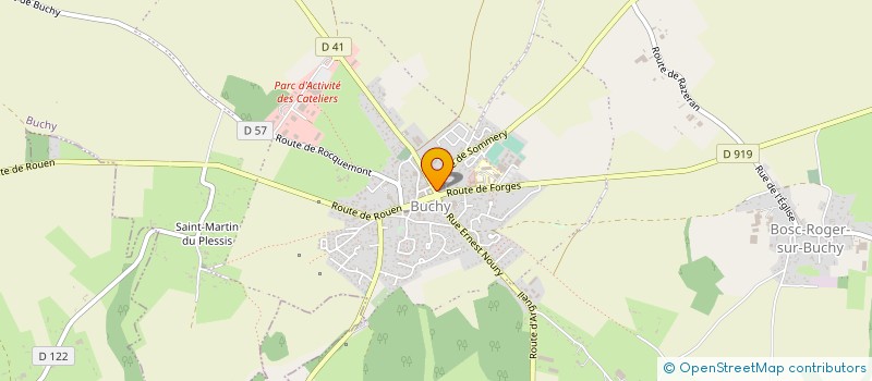 localisation de l'entreprise LES ARCHERS DES HALLES  BUCHY