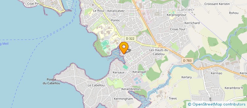 localisation de l'entreprise LES ARCHERS DES PIERRES DEBOUT à CONCARNEAU