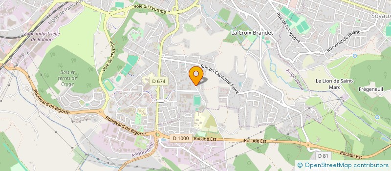 localisation de l'entreprise LES ARCHERS DES VALOIS à ANGOULEME