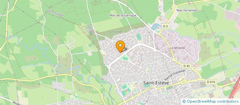 localisation de l'entreprise LES ARCHERS DU CHATEAU  SAINT-ESTEVE