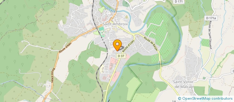 localisation de l'entreprise LES ARCHERS DU DUGAS  SAINT-AMBROIX