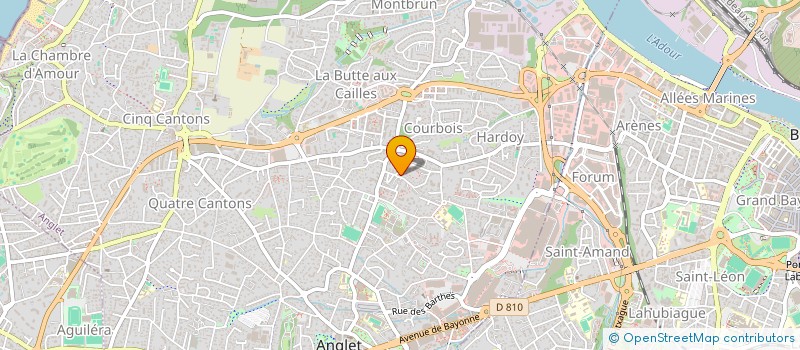 localisation de l'entreprise LES ARCHERS DU LABOURD  ANGLET