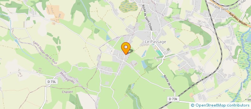 localisation de l'entreprise LES ARCHERS DU LAC  LE PASSAGE