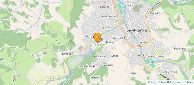 localisation de l'entreprise LES ARCHERS DU MONT VALIER à SAINT-GIRONS