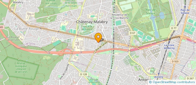 localisation de l'entreprise LES ARCHERS DU PHENIX à CHATENAY-MALABRY