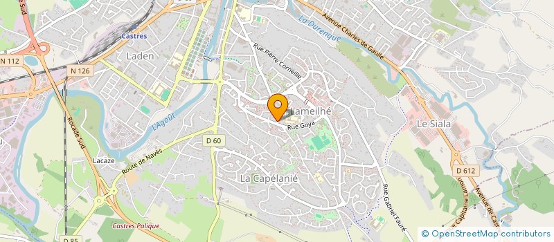 localisation de l'entreprise LES ARCHERS DU SIDOBRE  CASTRES