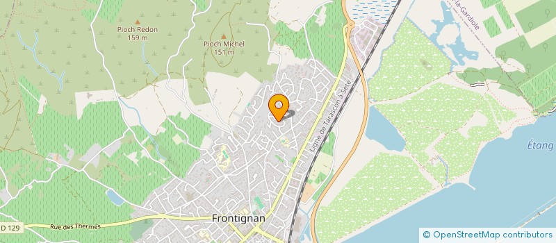 localisation de l'entreprise LES ARCHERS DU SOLEIL à FRONTIGNAN