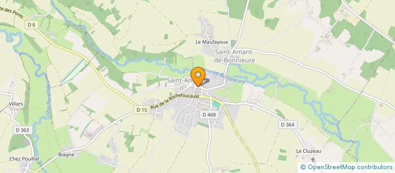 localisation de l'entreprise LES ARCHERS ET LES SARBATINS DU VAL DE BONNIEURE à VAL-DE-BONNIEURE