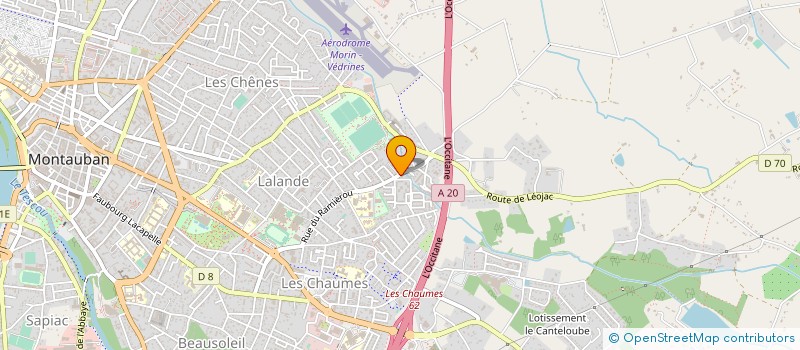 localisation de l'entreprise LES ARCHERS MONTALBANAIS  MONTAUBAN