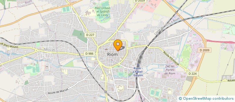 localisation de l'entreprise LES ARCHERS RIOMOIS à RIOM