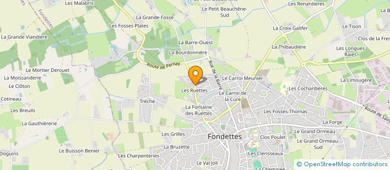 localisation de l'entreprise LES ARCHES à FONDETTES