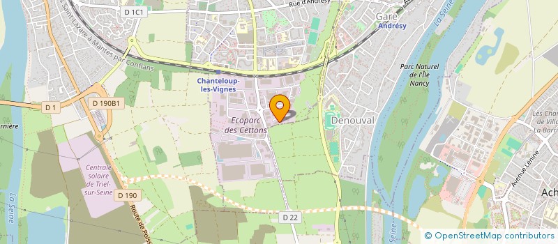 localisation de l'entreprise LES ARCHES DES CETTONS  CHANTELOUP-LES-VIGNES