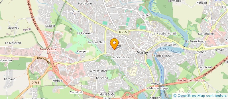 localisation de l'entreprise LES ARCHIS DU DESERT à AURAY