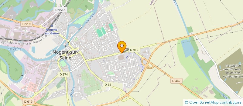 localisation de l'entreprise LES ARCHITECTES AUBOIS  NOGENT-SUR-SEINE