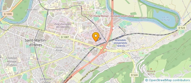 localisation de l'entreprise LES ARCHITECTES DE L'EPHEMERE à SAINT-MARTIN-D'HERES