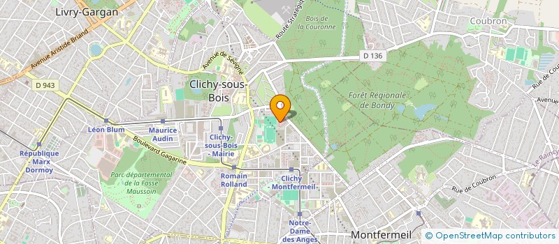 localisation de l'entreprise LES ARCHITECTES DU BONHEUR à CLICHY-SOUS-BOIS